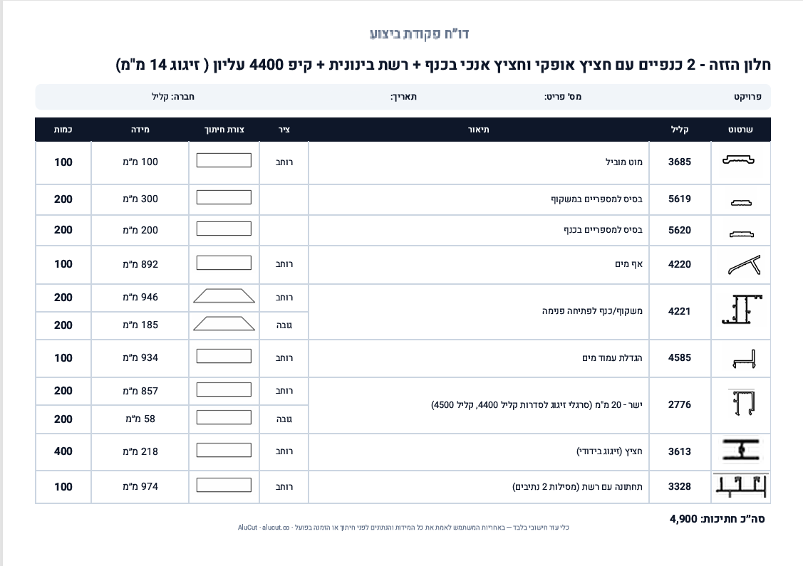 דו"ח פקודת ביצוע